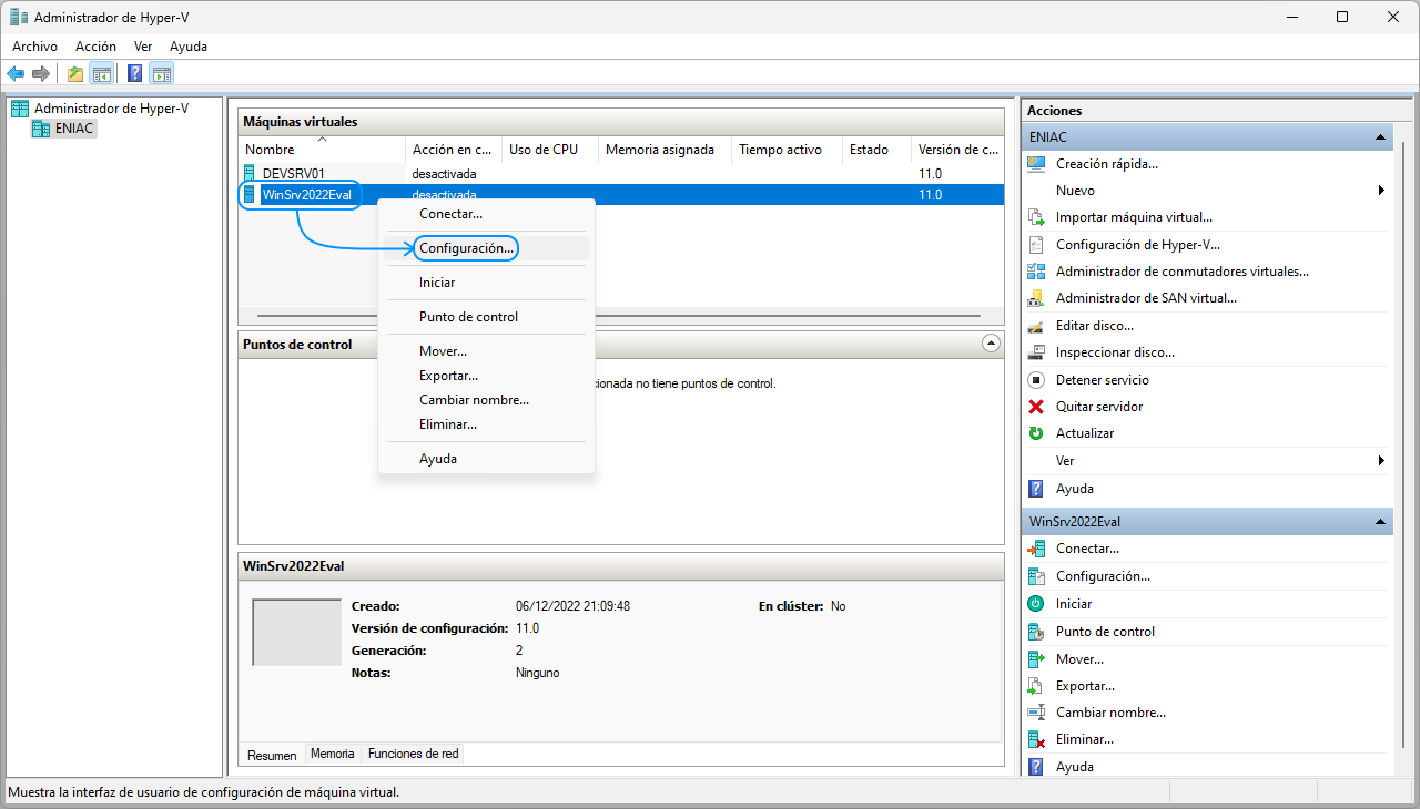 Problemas conectividad red local con Hyper-V 6