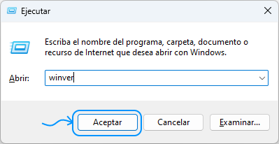 Ejecutar WINVER