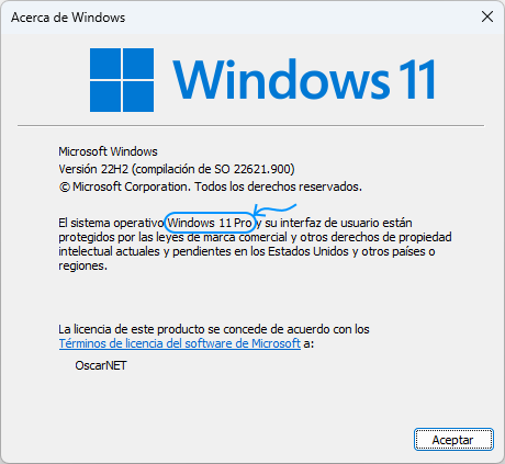 Información SO WINVER