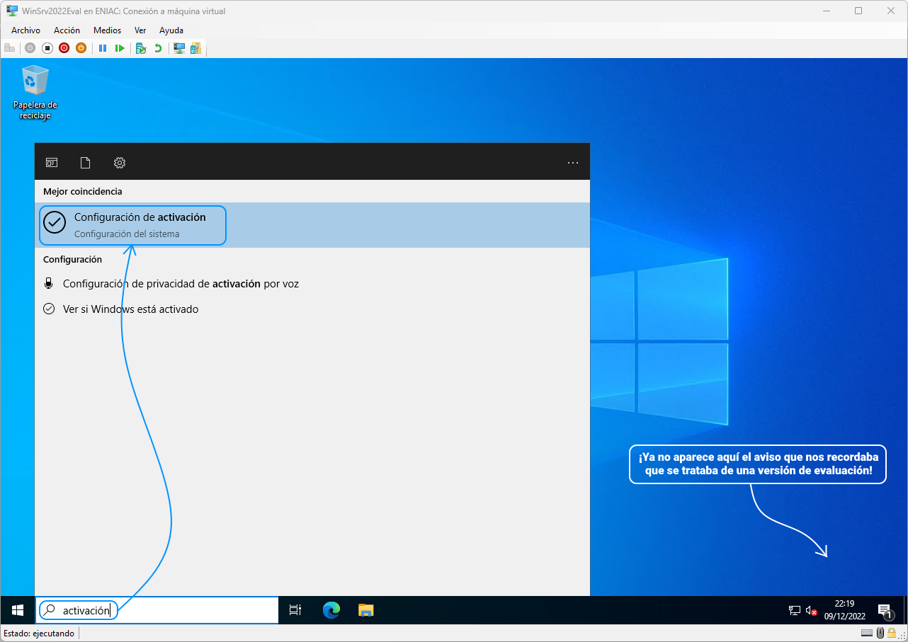 Windows Server 2022 - Convertir de evaluación a comercial - 5