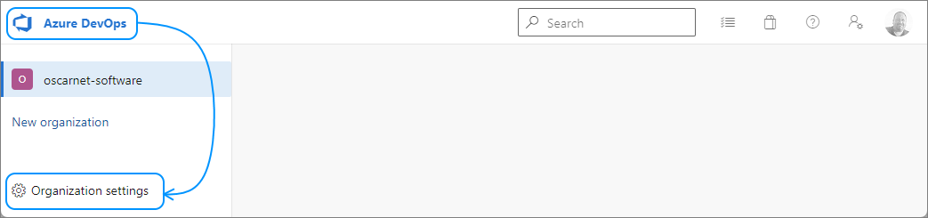 Azure DevOps configurar organización 1