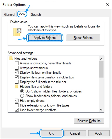 05 File Explorer settings