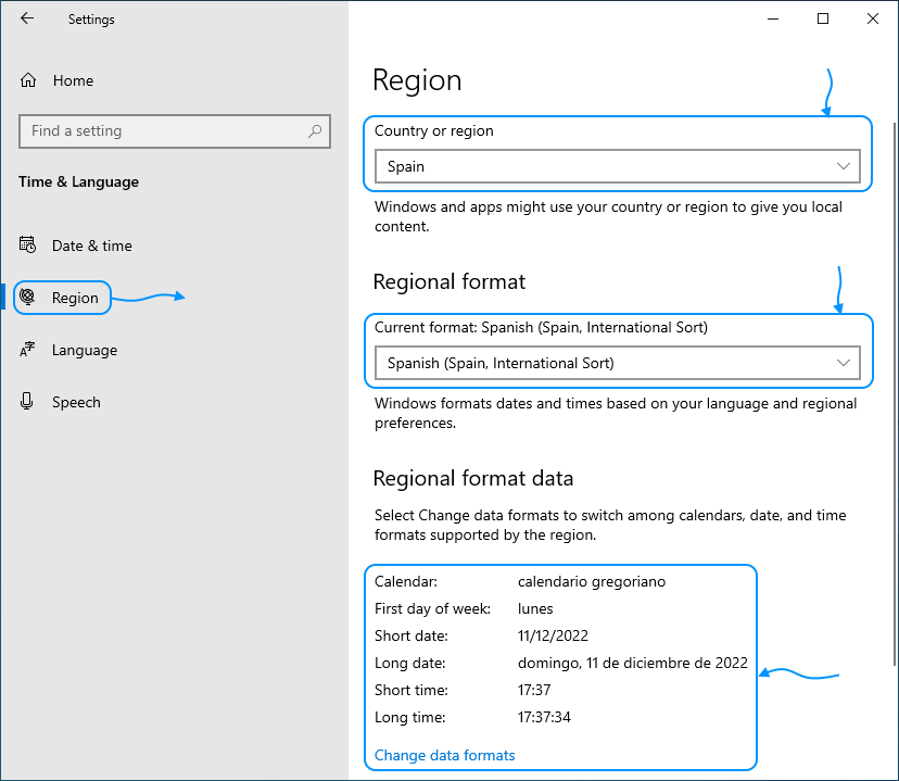 03 Time and language settings