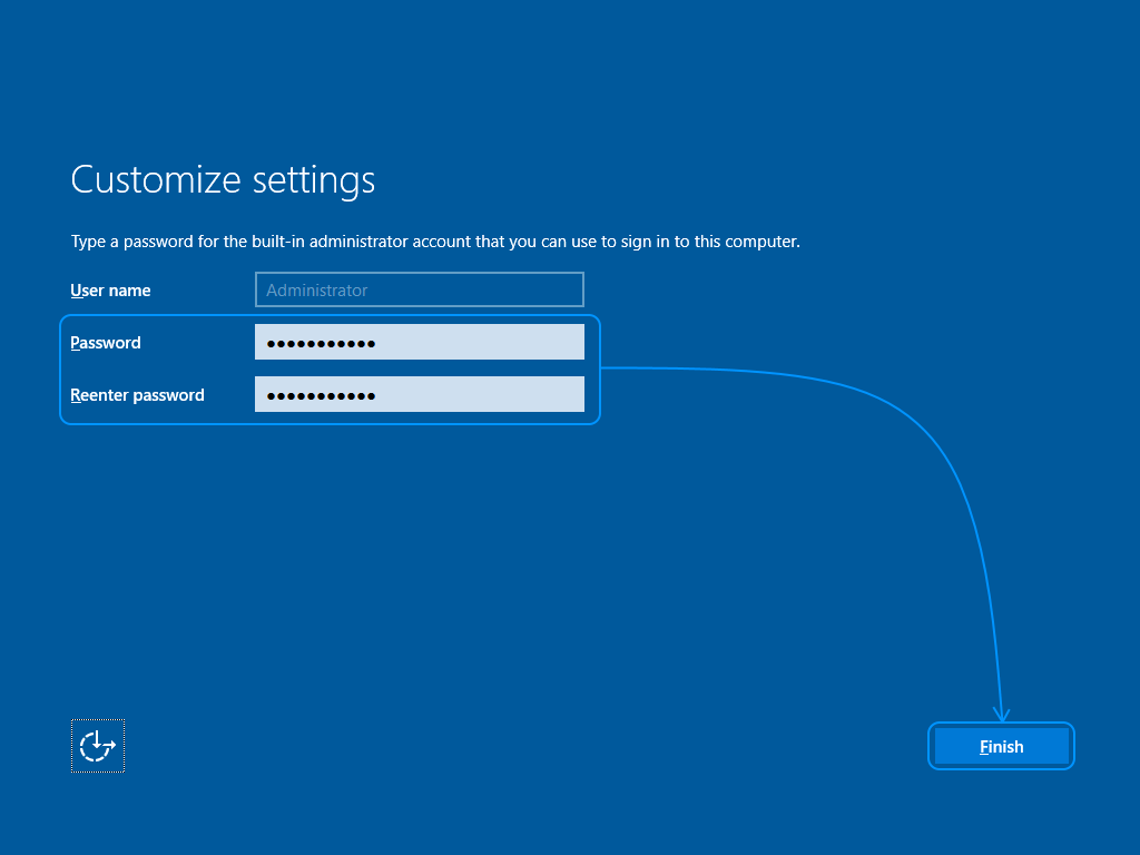 049 Instalación Windows Server 2022 Standard Evaluation - Customize settings