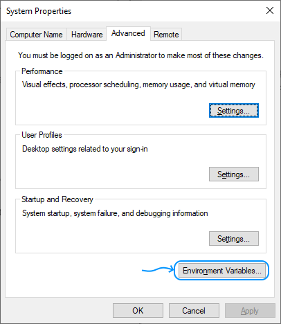 094 Configurar Windows Server 2022 Standard Edition - System Properties - Advanced - Environment Variables