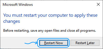 112 Configurar Windows Server 2022 Standard Edition - You moust restart your computer to apply these changes