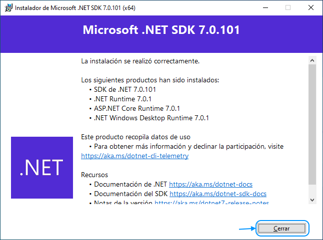 03 Install .NET 7.0 SDK