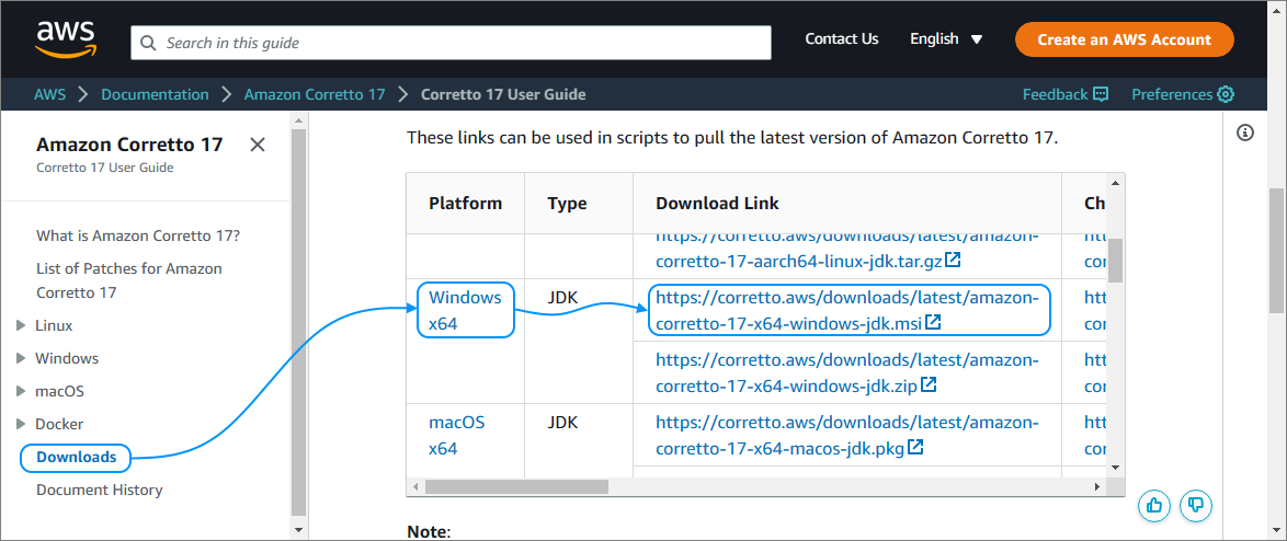 01 Amazon Corretto Setup