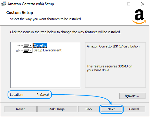 05 Amazon Corretto Setup
