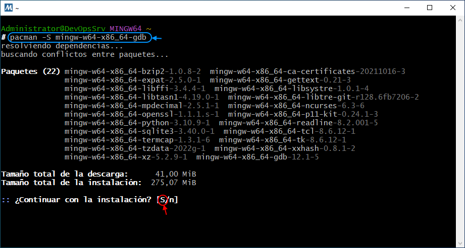 01 MSYS2 MinGW x64 Install debugger GDB