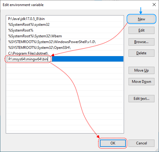 04 MSYS2 MinGW x64 Tools - Update PATH